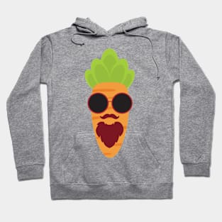 Carrot with Moustache Hoodie